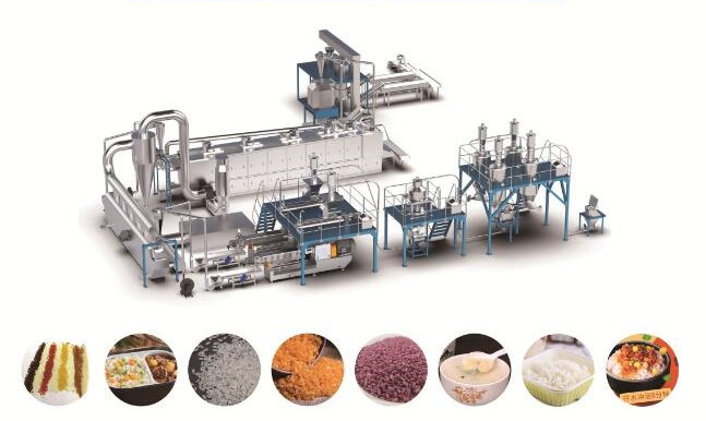 fortified rice machinery plant, fortified rice extruder, fortified rice making machine companies, artificial rice and walk into artificial rice food production equipment