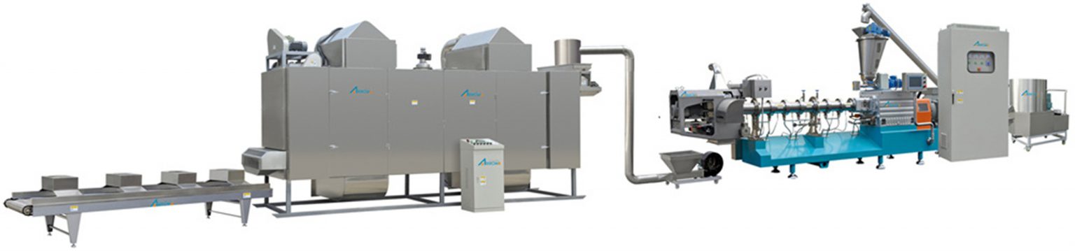 production line, The tissue protein meat production line, The production process of fake meat products
