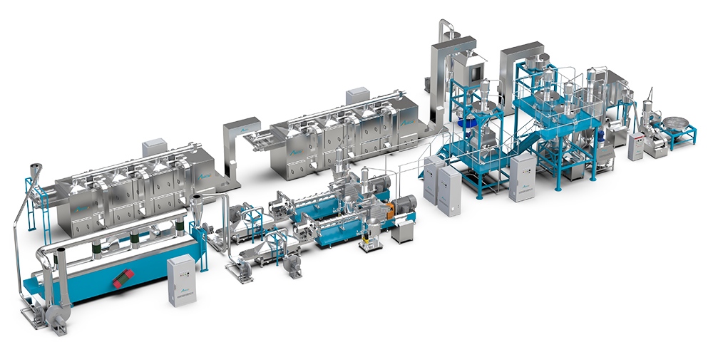 enriched rice production line