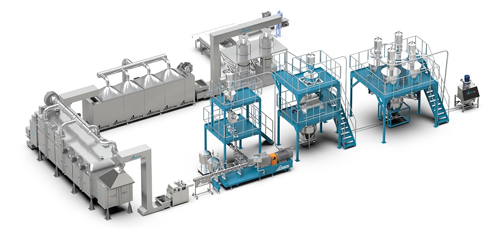 Low moisture Dry TVP production line