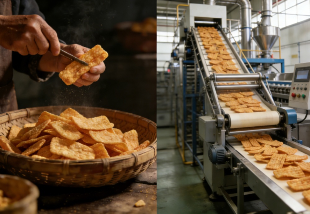 Maximize Output Benefits of Automated Frying Wheat Flour Snack Production Lines