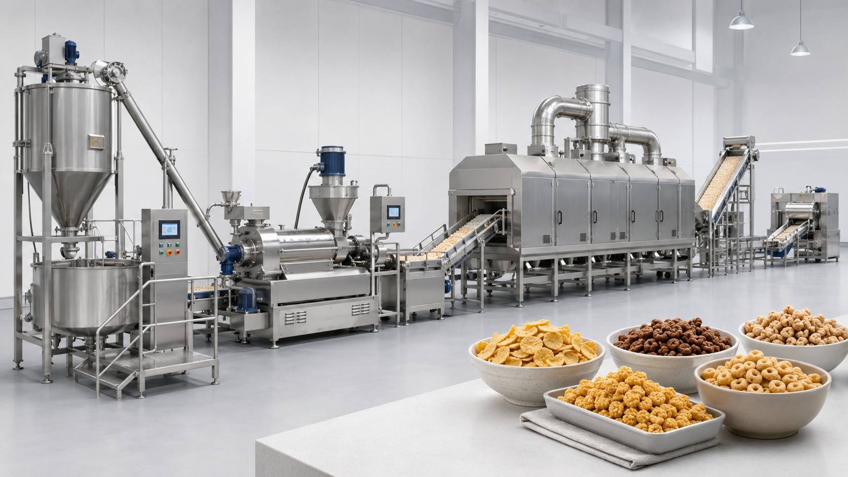 Breakfast Cereals Processing Equipment Manufacturer: What Needs to Be Checked and Inspected Before Ordering