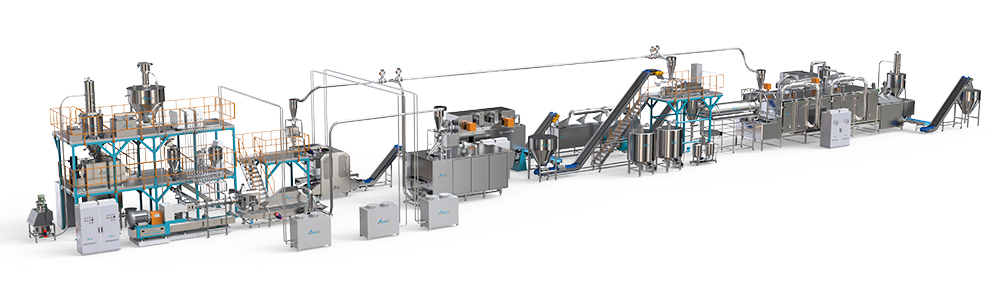 ARROW MACHINERY directly expanded breakfast cereal production line