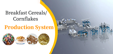 Professional breakfast cereal corn flakes program and production line