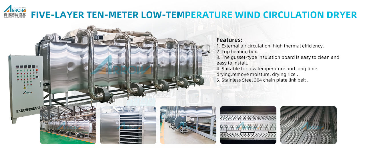 Five-layer ten-meter low-temperature wind circulation dryer